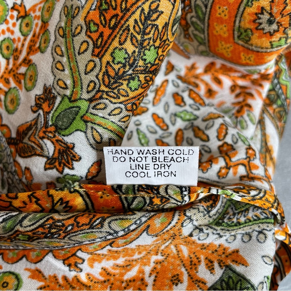 Kariza Elegant Paisley Single Ring Bohemian Dress with a long Matching Tie Belt - Picture 10 of 11